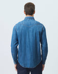 US6-Camicia Martin Denim Cobalt Stone Man