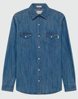US6-Camicia Martin Denim Cobalt Stone Man