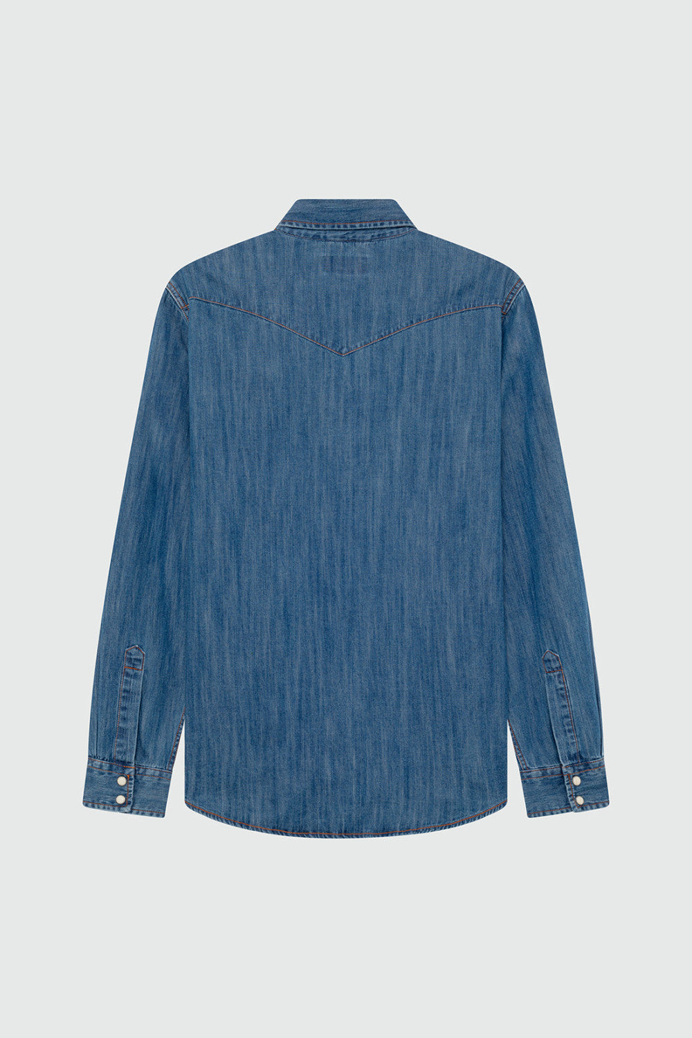 US6-Camicia Martin Denim Cobalt Stone Man