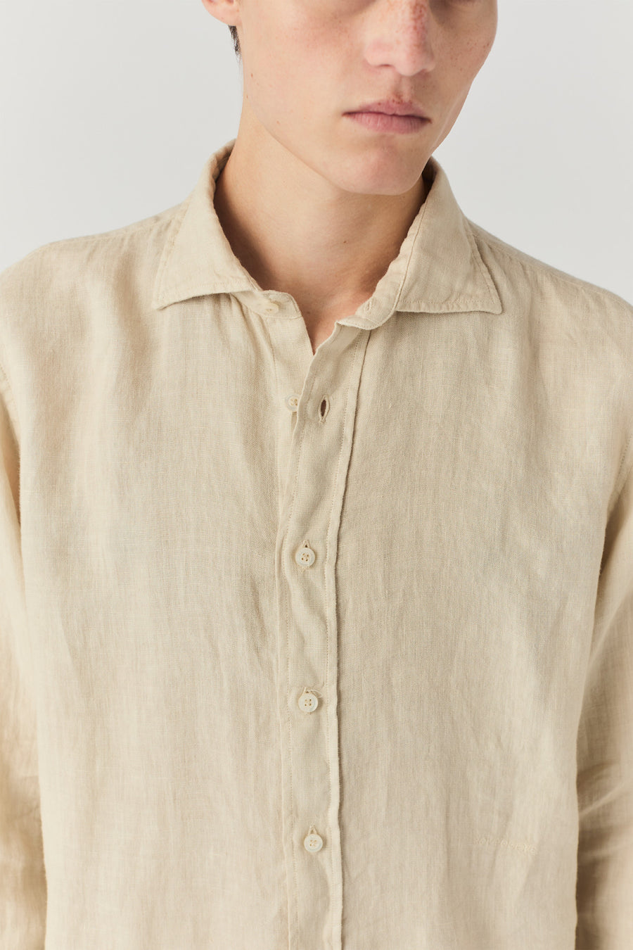 US5- Camicia Pierce Riviera Lino Mastice Man