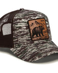 W6-3198 TRUCKER Engraved Camo Bear CAM01