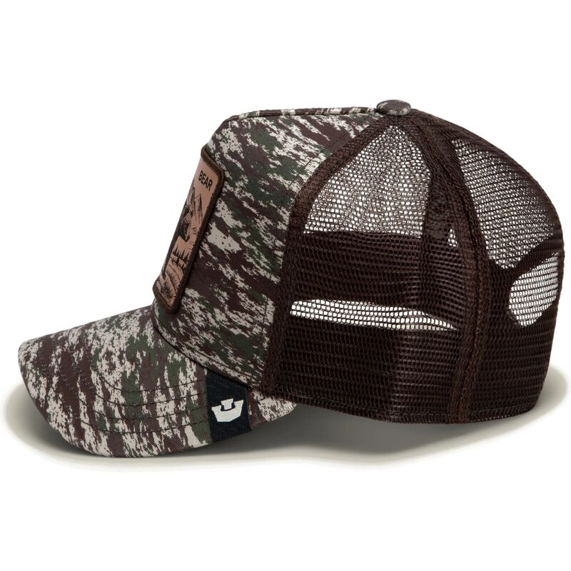 W6-3198 TRUCKER Engraved Camo Bear CAM01