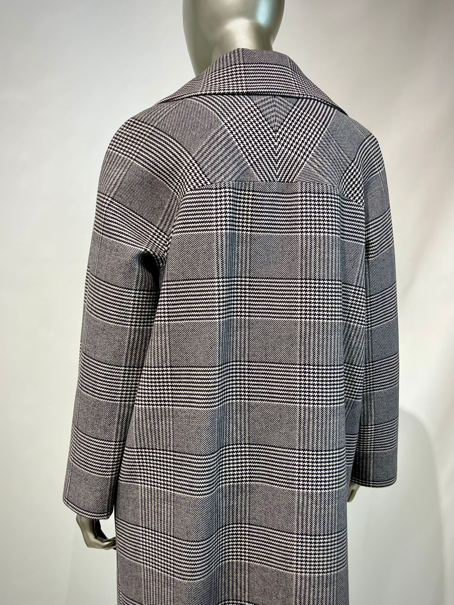 WD4-FD3277 Cappotto Doppiopetto Overcheck Blu