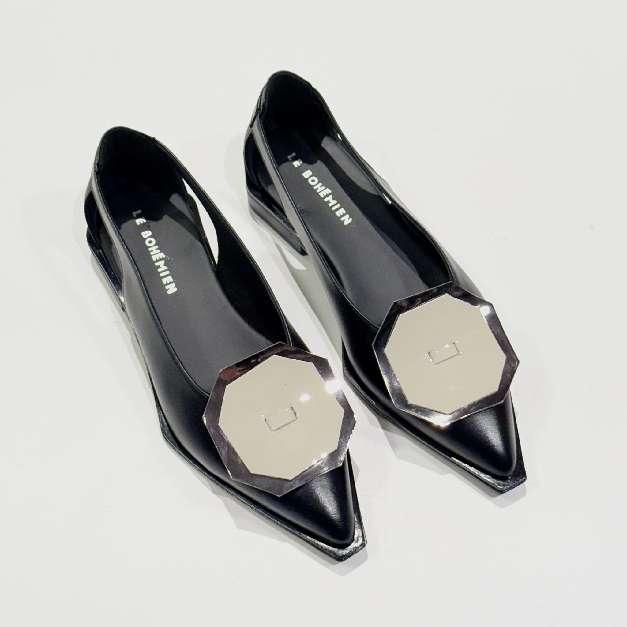 S5-INES P20 Ballerina Aperta Nero