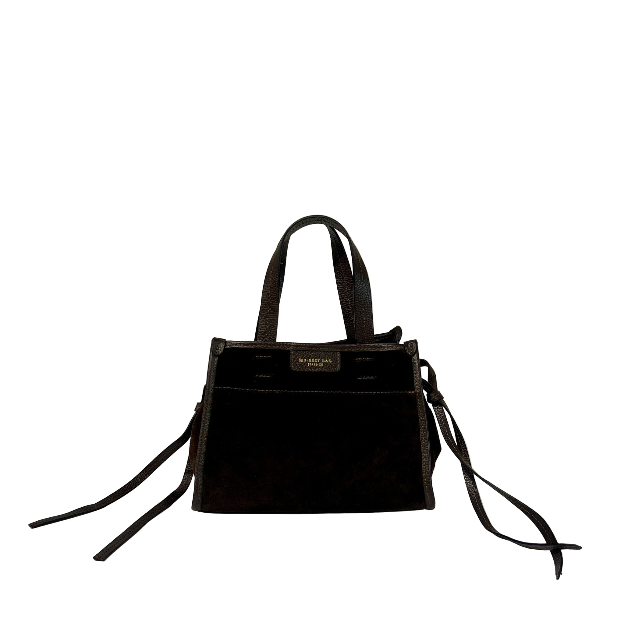 W5-1028 DIVA Borsa Suede Chocolate