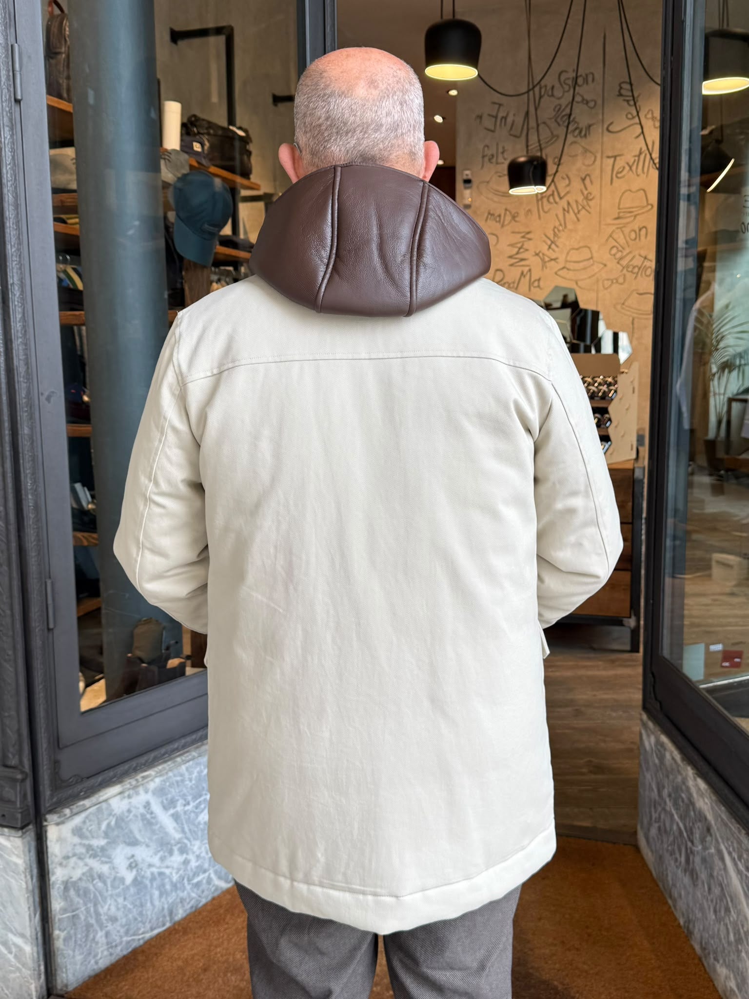 W6-0075 Parka Lungo Perla Man