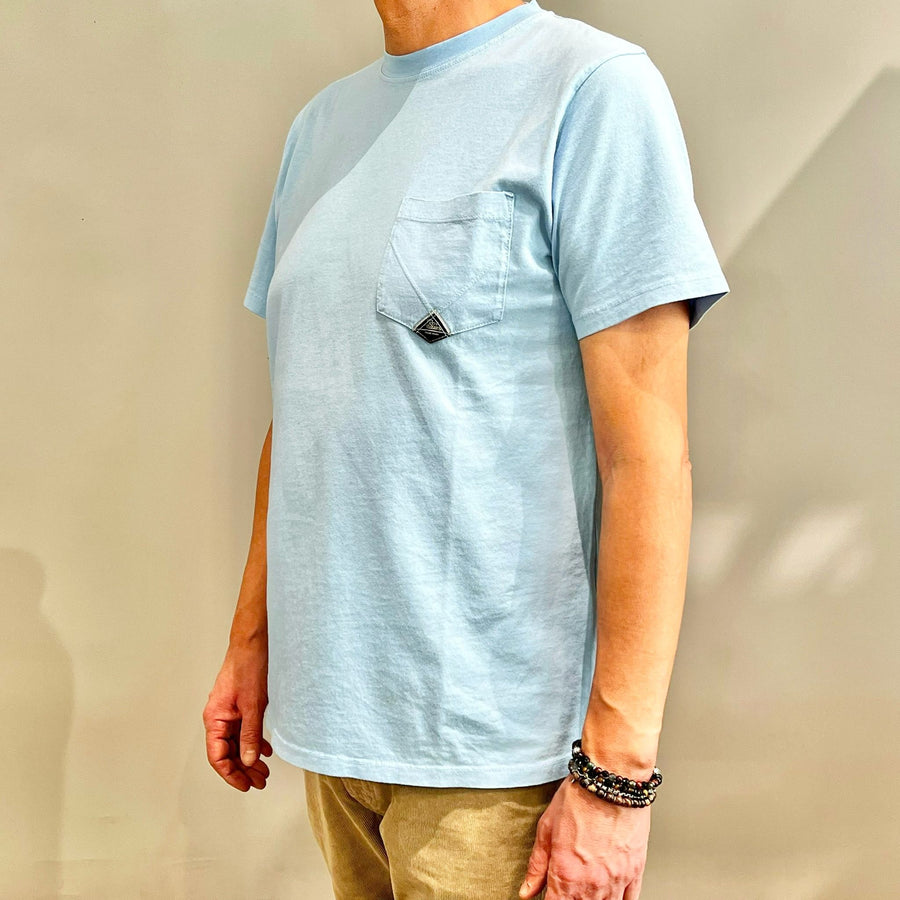 Pocket T-Shirt Jersey Azzurro Man