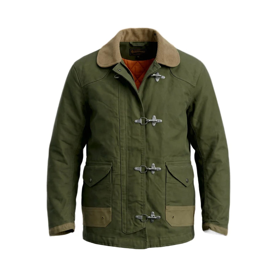 W6-BEDFORD Giacca Fireman Jungle Military Green Man