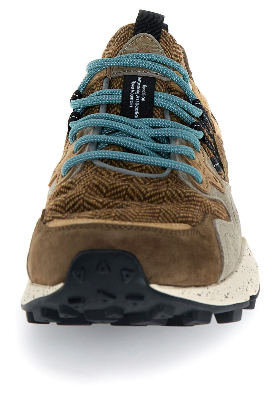 UW5-3B64 YAMANO3 Woolen Herrigbone Dark Grey/Mud/Light Brown Man