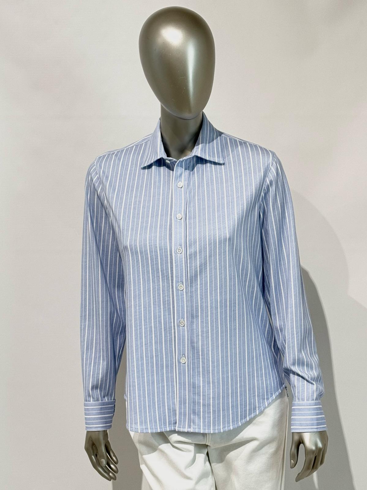 SD5-3463 Camicia a Righe Popeline Hazy Woman