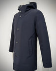 W5-0015 FROST Parka Tech Lungo Cappuccio Blu Man