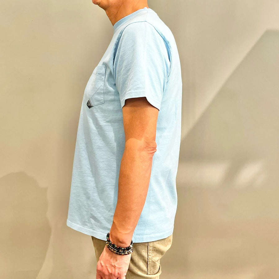 Pocket T-Shirt Jersey Azzurro Man