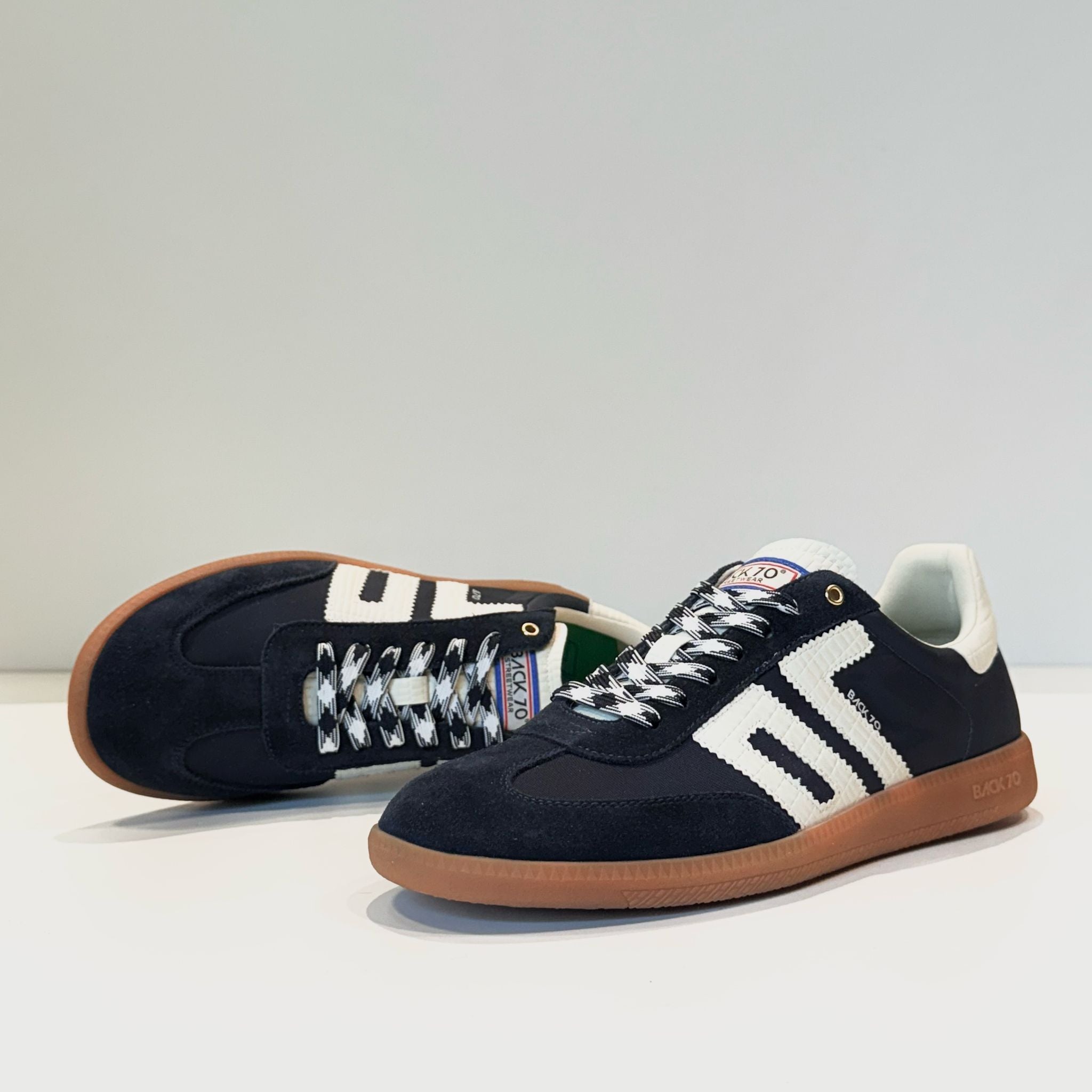 US5-GHOST Suede Navy Croc Man