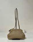S6-1104 Borsa Clutch Intrecciata Sand 052
