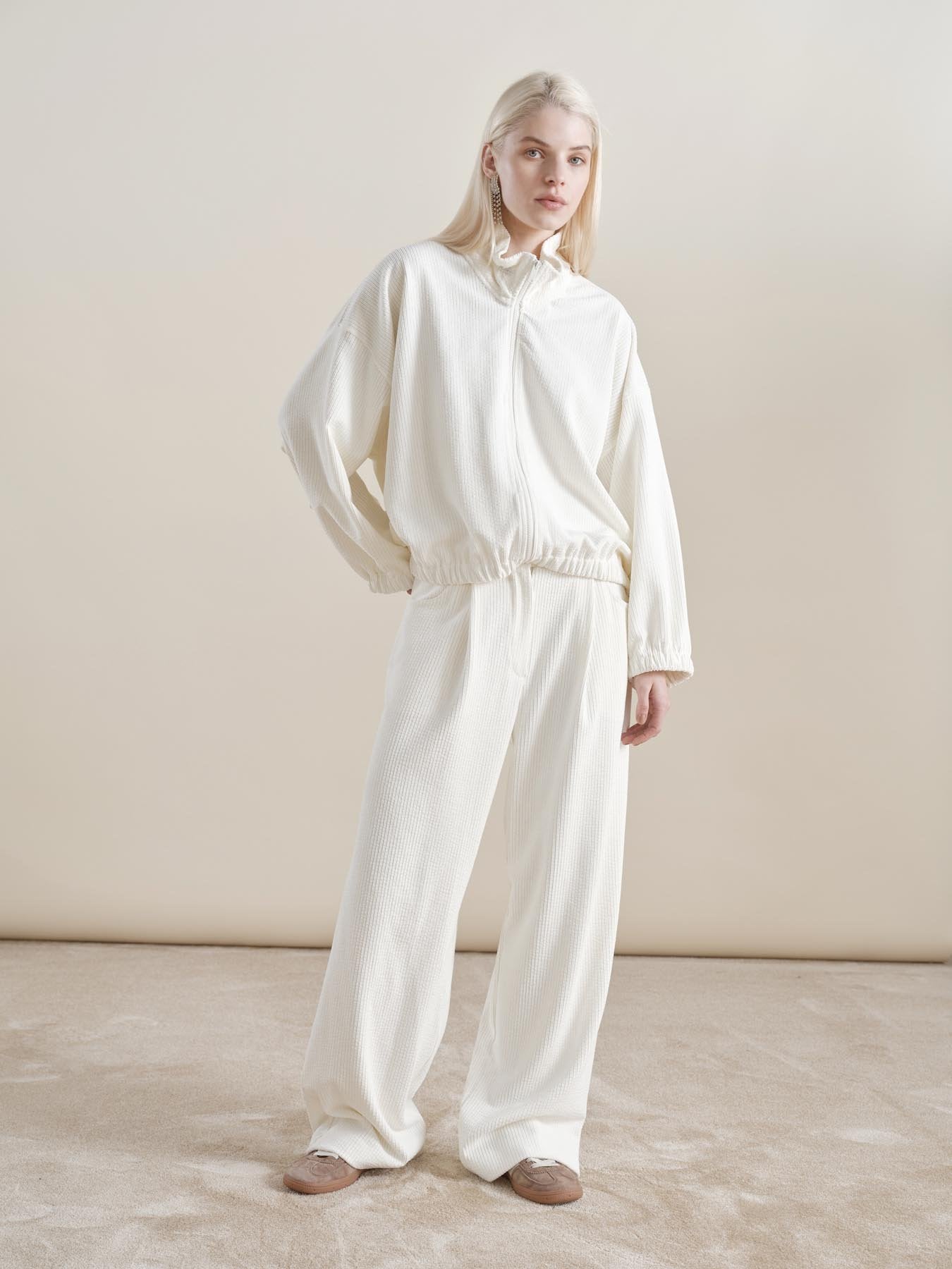 W5-EVANGELINE C82 Camicia Over Color Latte