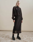 W5-LILIAN G121 Gonna Organza Black 009