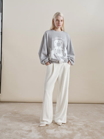 W5-PHILOMENA P157 Pantalone a Palazzo Latte
