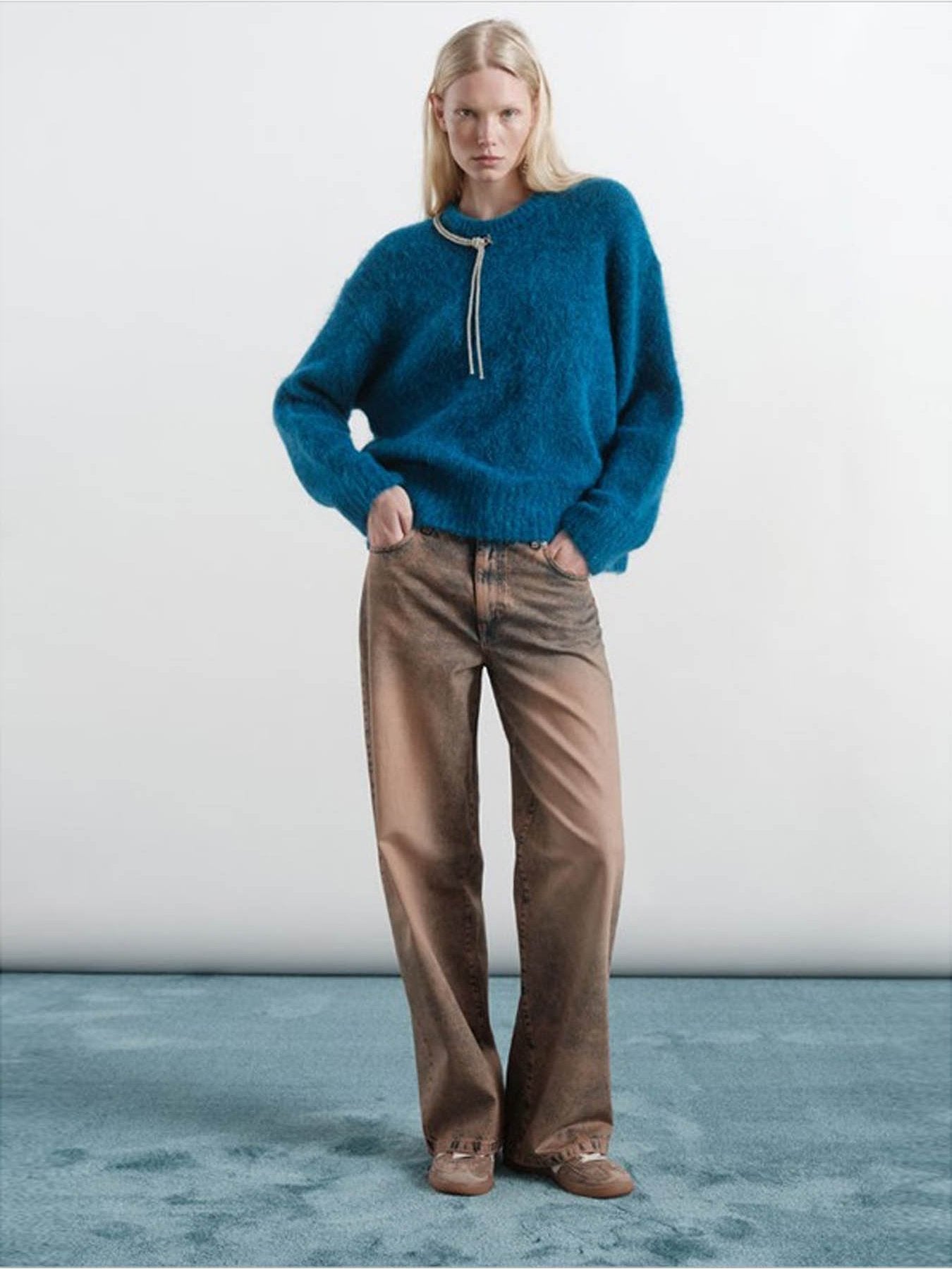 W5-WP107-A ALEXANDRA Denim Cammello