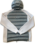 UW2-079 Knit Amos Down Hood Zip Grey Man