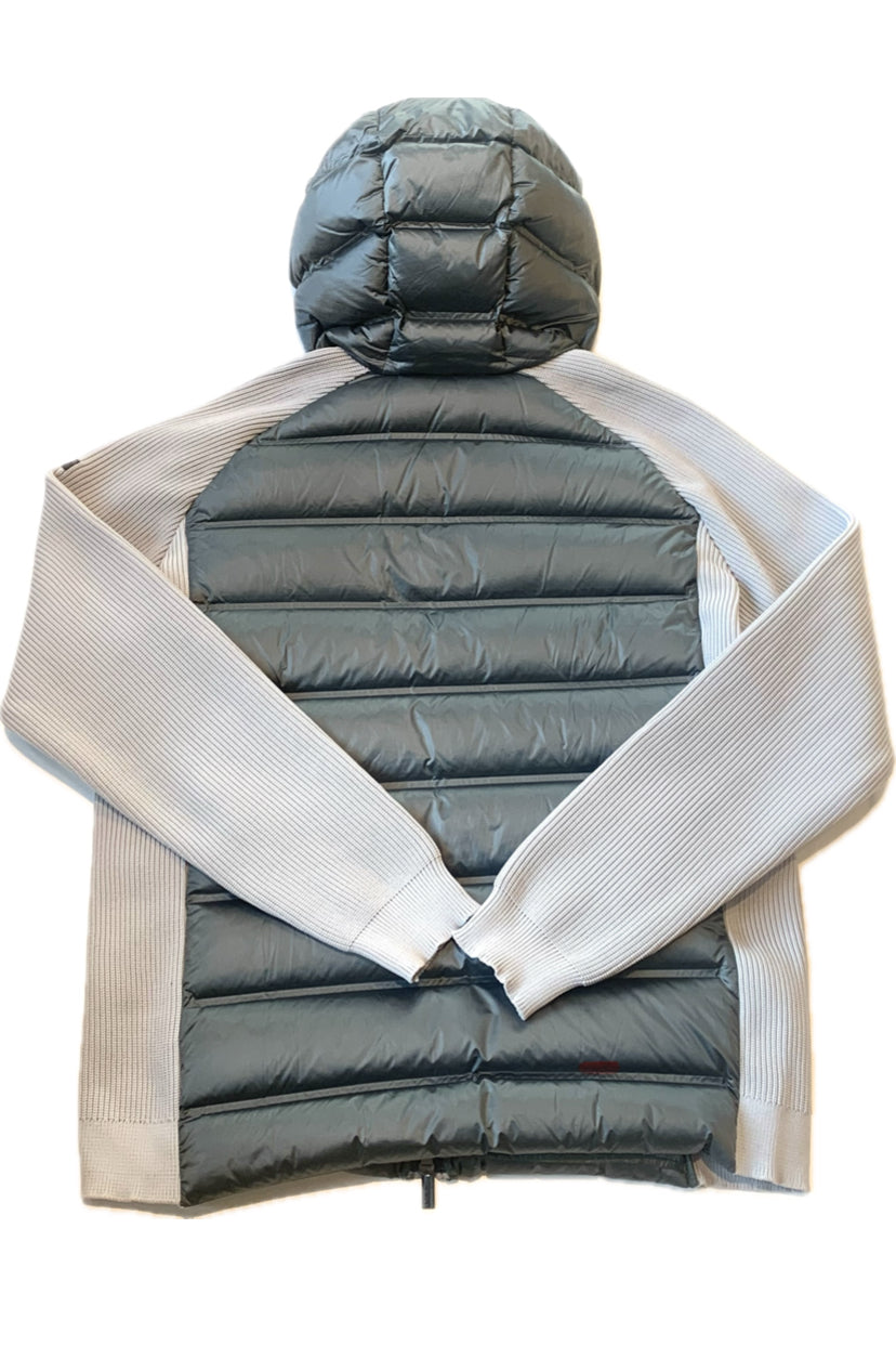 UW2-079 Knit Amos Down Hood Zip Grey Man