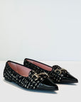 W4-51623 ELLA Ballerina Tweed Black-White