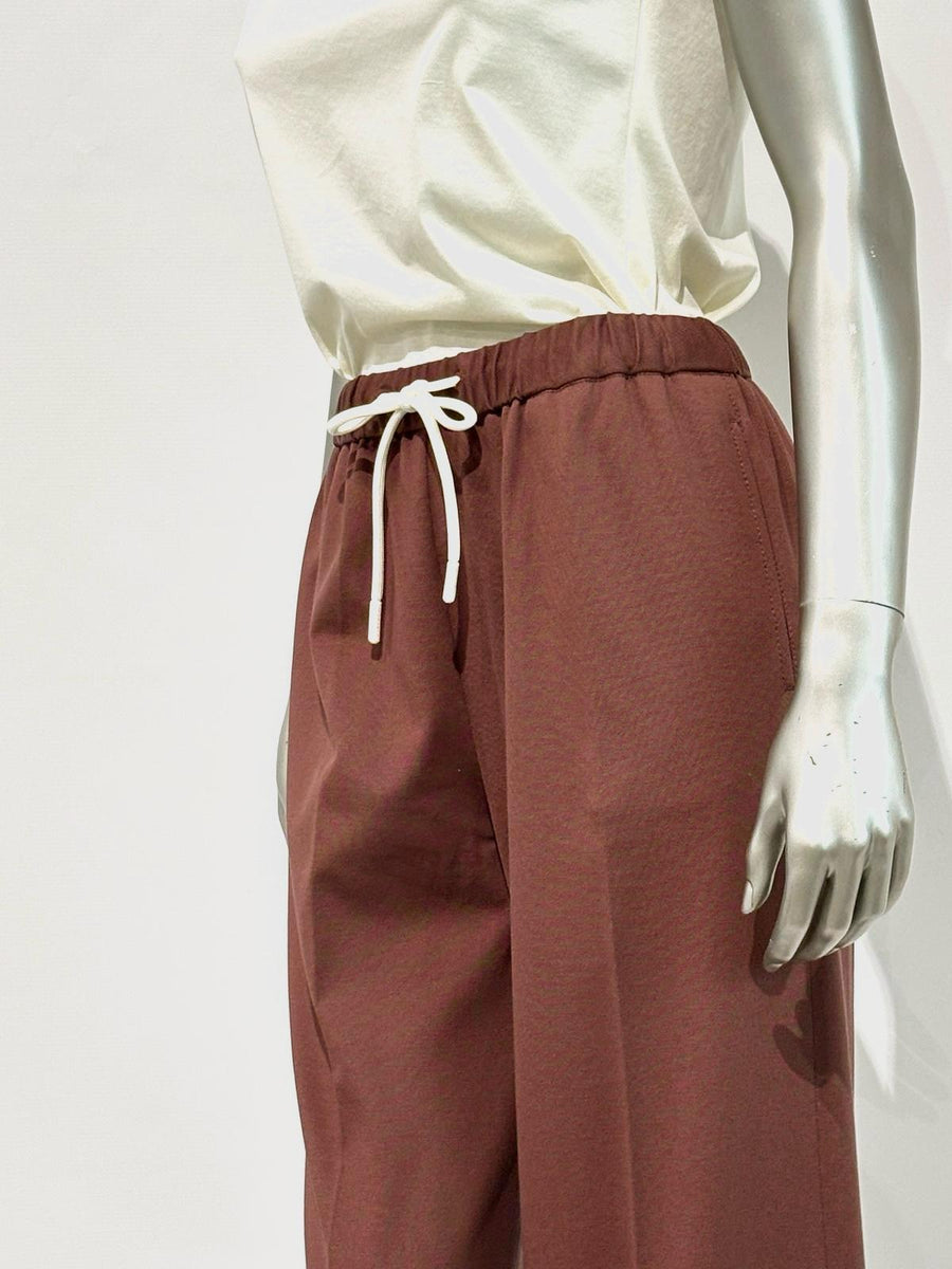 SD5-3401 Pantalone Coulisse Reddish Brown Woman