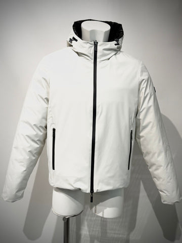 W5-0004 Giubbotto Reversibile Cappuccio Ghiaccio/Nero Man