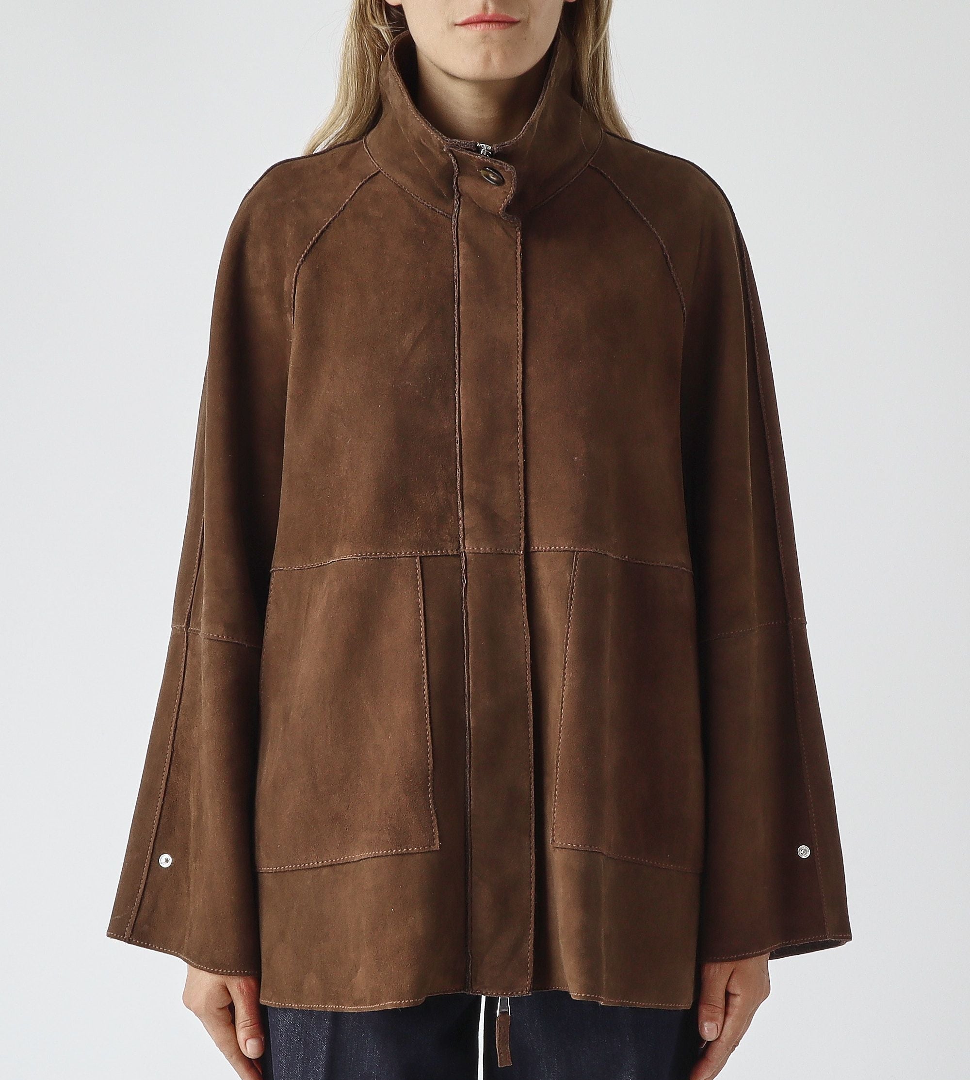 DW6-MALIKA Giacca Over Nabuk Whisky J24 Woman