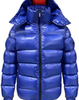 4035 Bomber Piuma Ultrapuffer Laque' Cappuccio Bluette Man