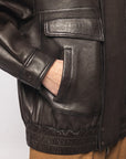 DW6-DROITE Bomber Dark Brown 06 Woman
