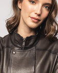 DW6-DROITE Bomber Dark Brown 06 Woman