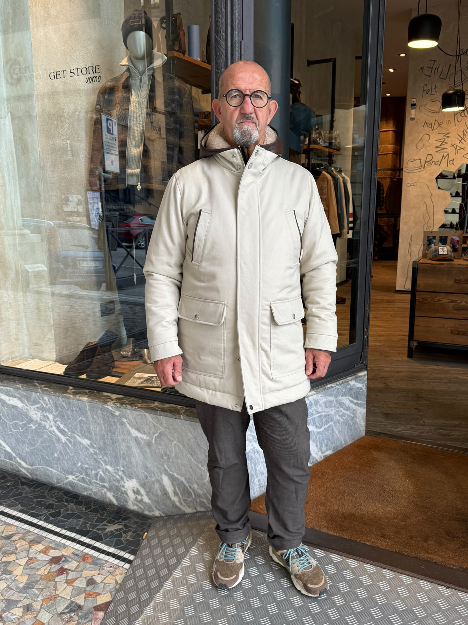 W6-0075 Parka Lungo Perla Man