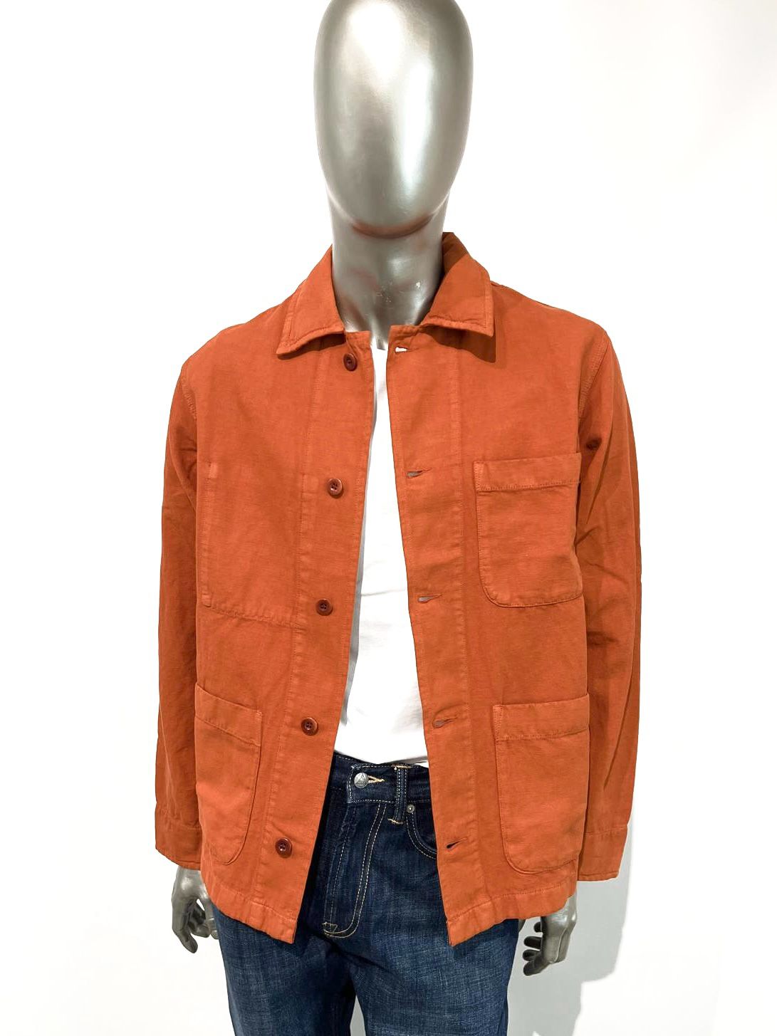 US5-ST.MALO Work Jacket Canvas Brick Man