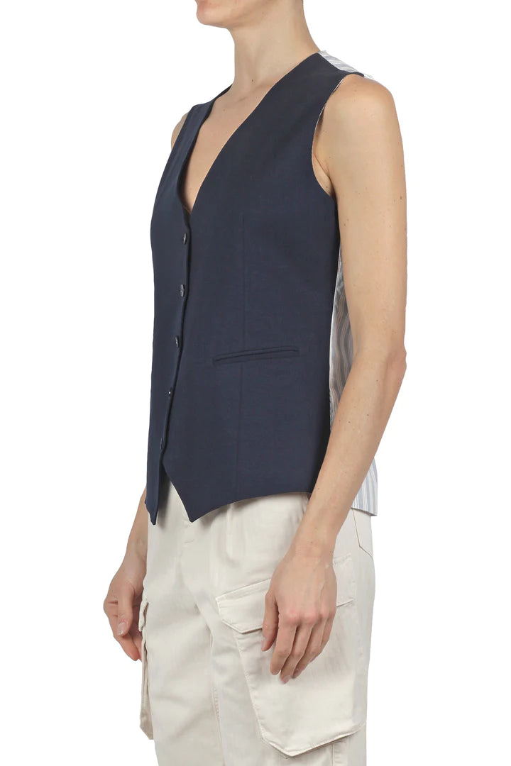 SD4-D3029 Gilet Jersey Prugna Woman