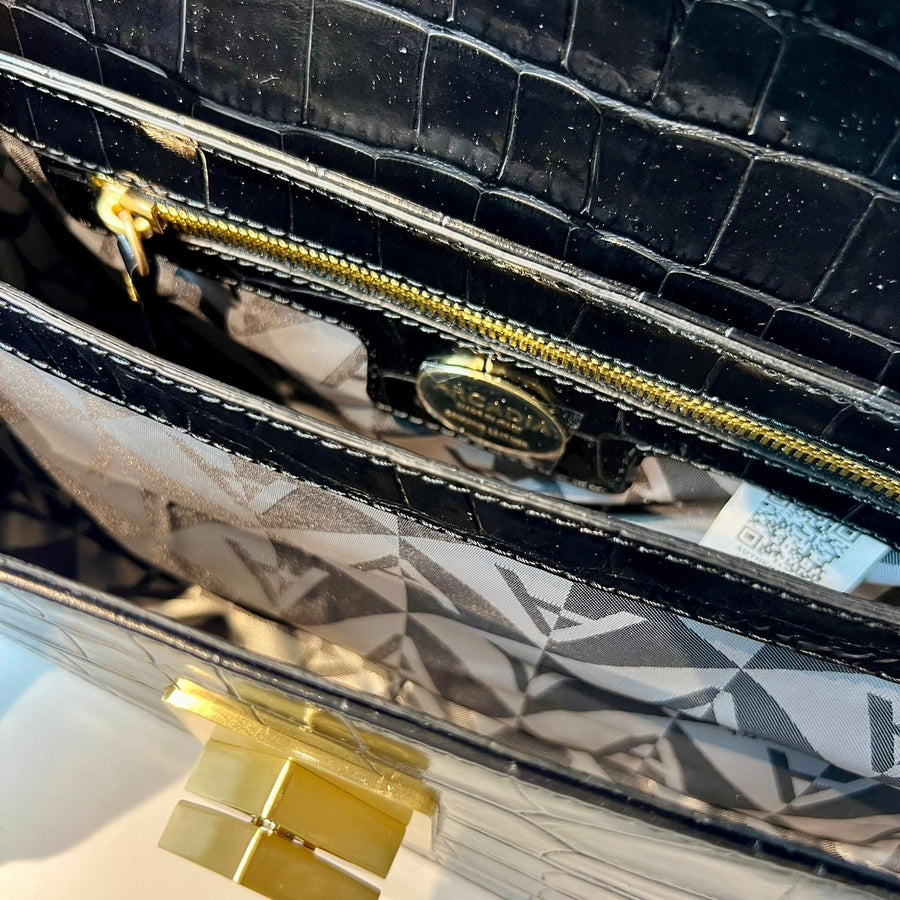 W5-1902 FLAVIA Borsa Cocco Nero
