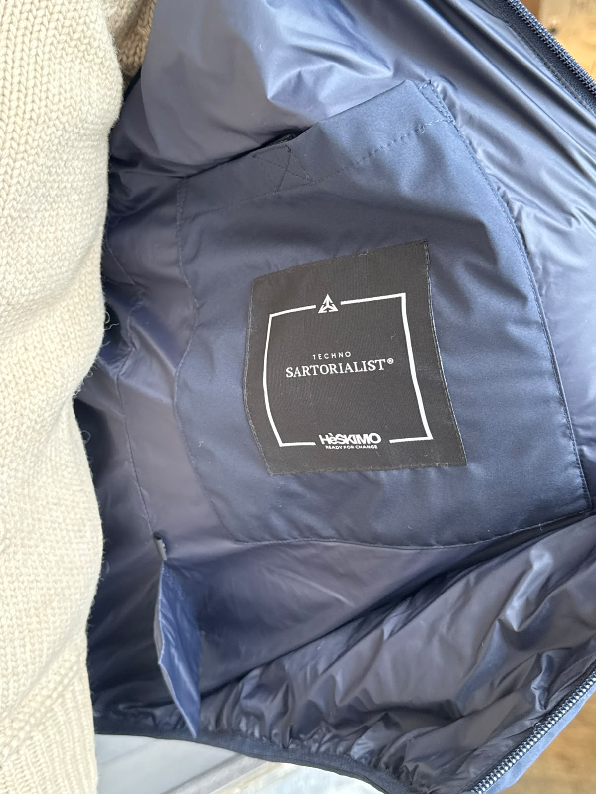 W6-0057 Gilet Piuma Blue Man