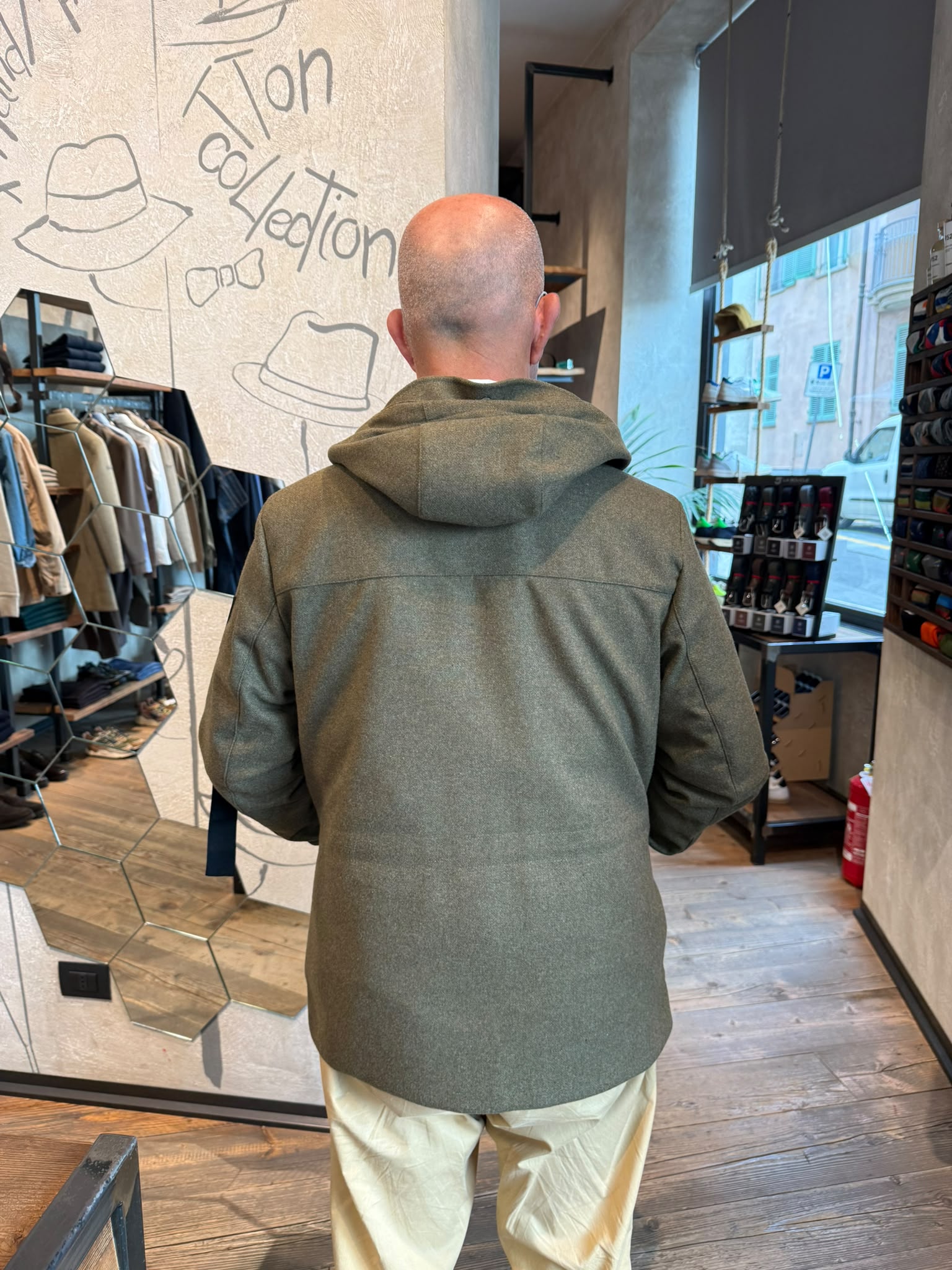 W6-SPIREMARK Field Jacket Tech Loden Man