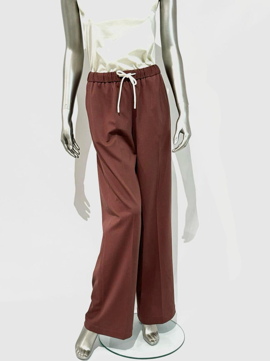 SD5-3401 Pantalone Coulisse Reddish Brown Woman