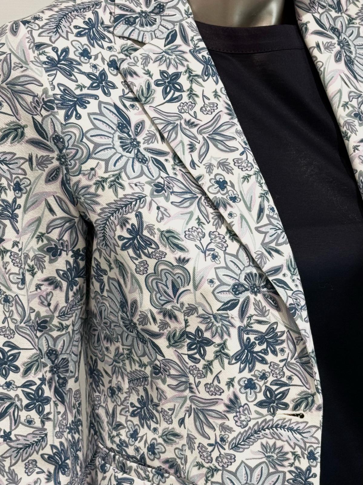 SD5-3523 Giacca Slim Piquet Deep Water Woman