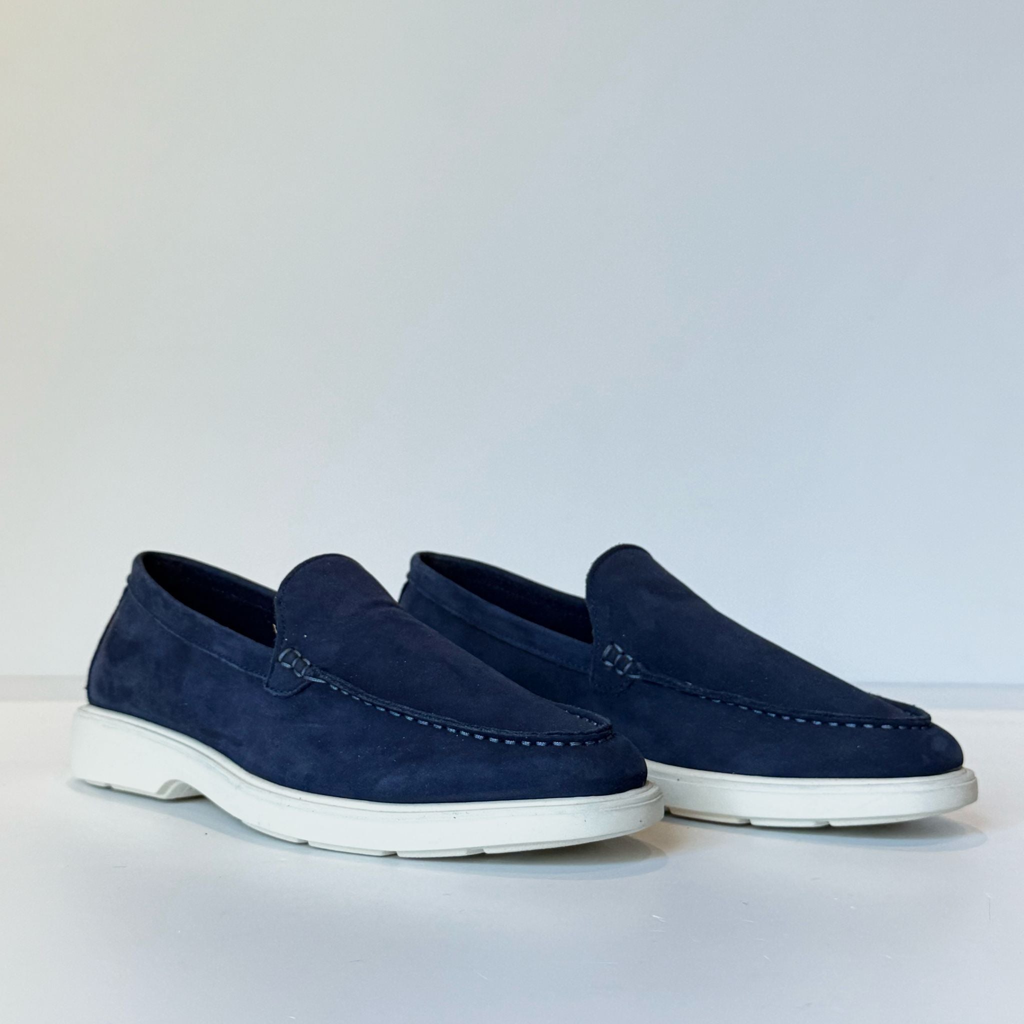 S5-PANT Mocassino Nabuk Navy Man