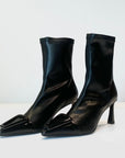 W4-2387 Stivaletto in Pelle Nero