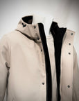 W5-0015 FROST Parka Tech Lungo Cappuccio Beige Man