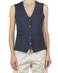 SD4-D3029 Gilet Jersey Prugna Woman