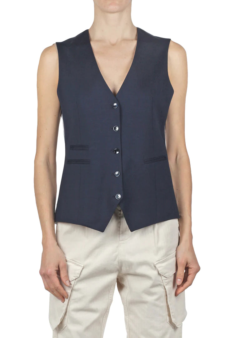 SD4-D3029 Gilet Jersey Prugna Woman