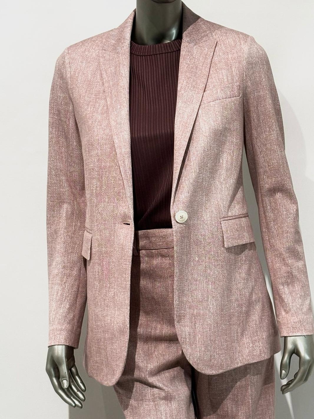 SD5-3475 Blazer Piquet Terracotta Woman