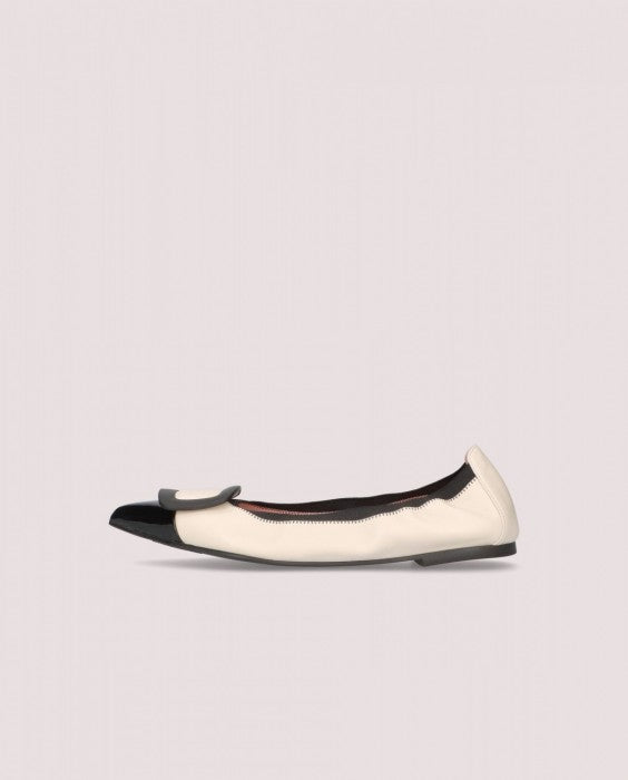 S4-51074 Ella Ballerina Sfilata Nappa Nero Perla