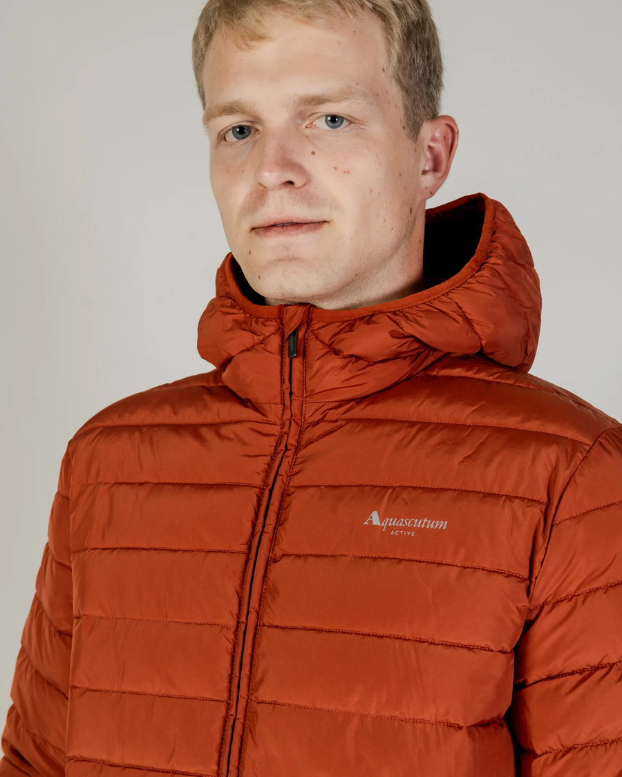 UW4-JK032 Piumino Active Hooded 100gr Winterv Rust Man