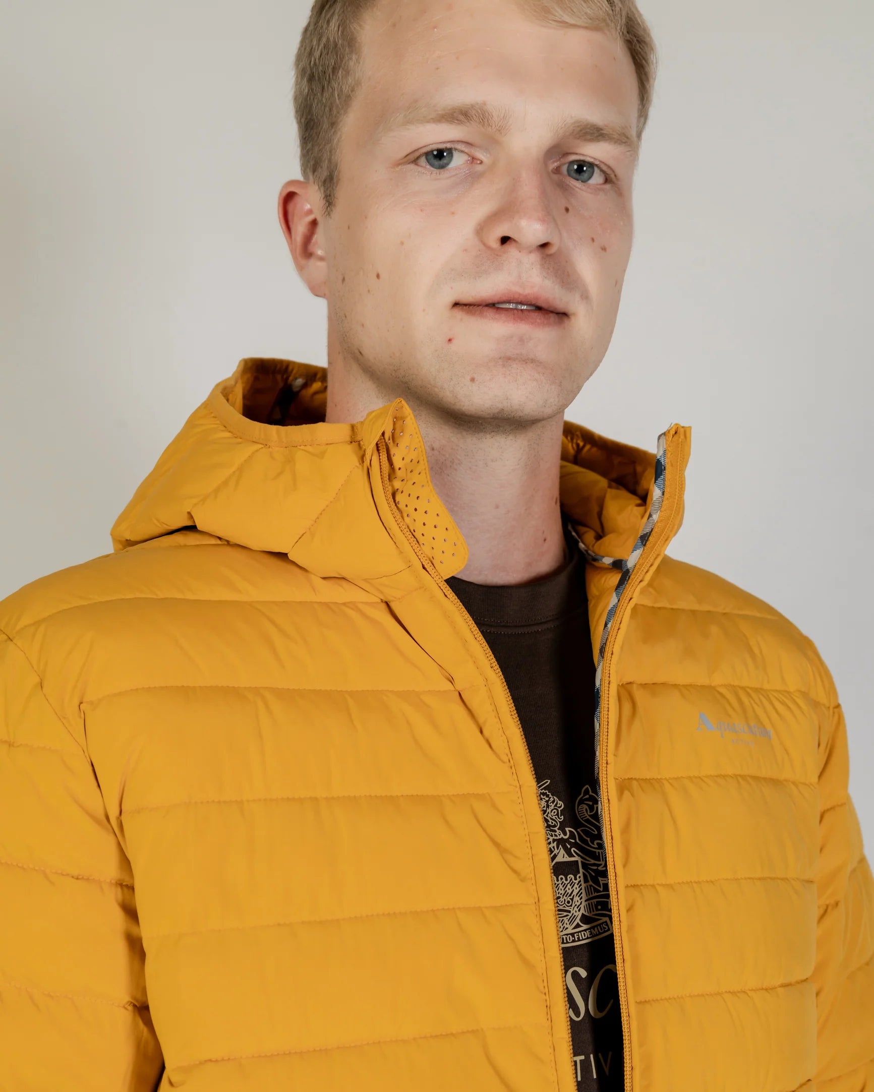 UW4-JK032 Piumino Active Hooded 100gr Chai Tea Man