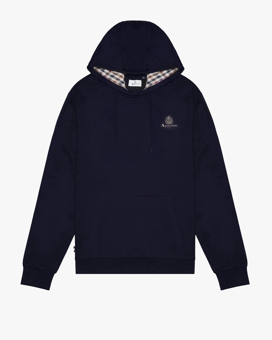 US5-SW003 Felpa Small Logo Hoodie Navy Man