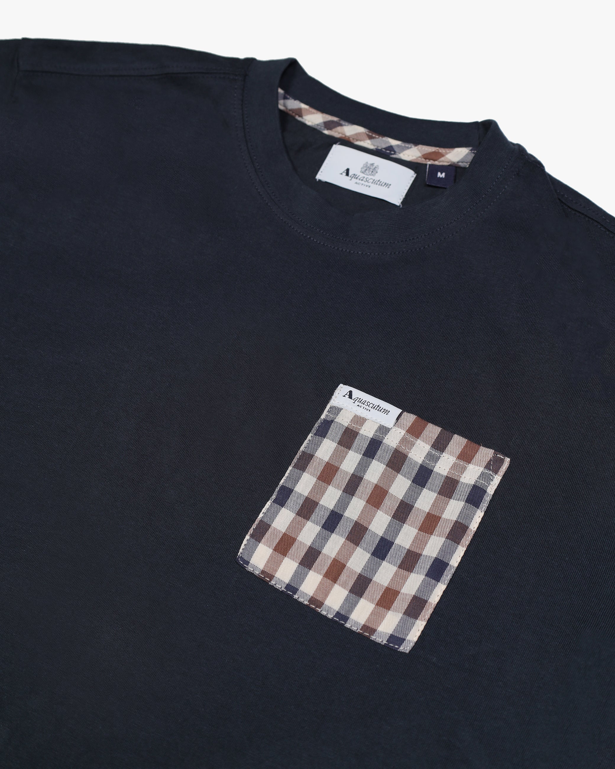 US5-TS007 T-Shirt Club Check Pocket Navy Man